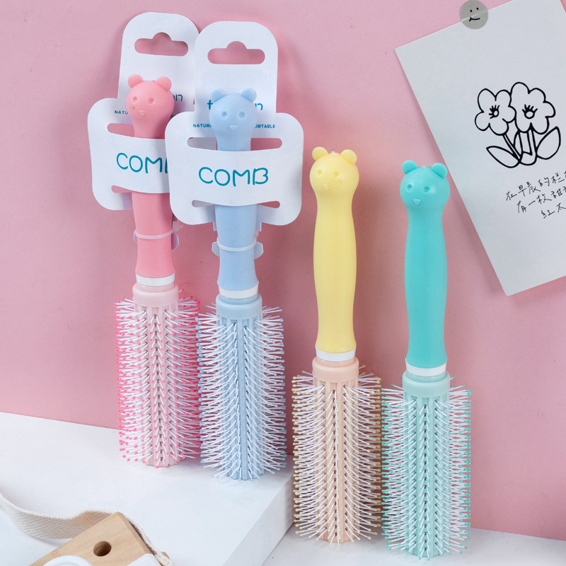 Cartoon Squirrel Series 6653 Cartoon Hanging Card Hair Curling Comb Hairdressing Comb Massage Comb Air Cushion Comb