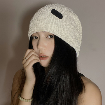 网红显脸小四季可戴帽子女春秋夏季薄款冷帽包头堆堆帽产后月子帽