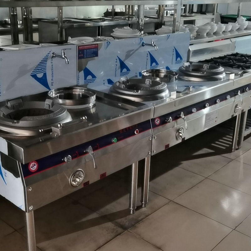 炒炉 中餐厅厨房设备商用双火燃气灶食堂厨房炒菜灶