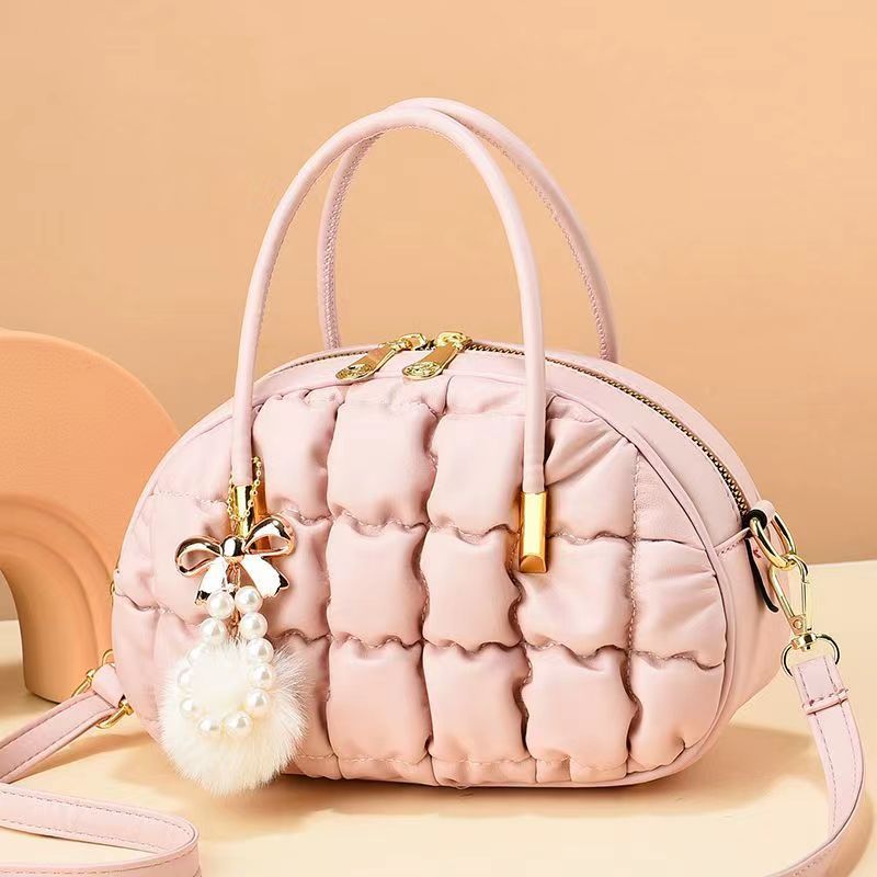 Feel Fashion Crossbody Small round Bag for Women Spring 2023 New This Year Popular Sweet Style Handbag Shoulder Bag