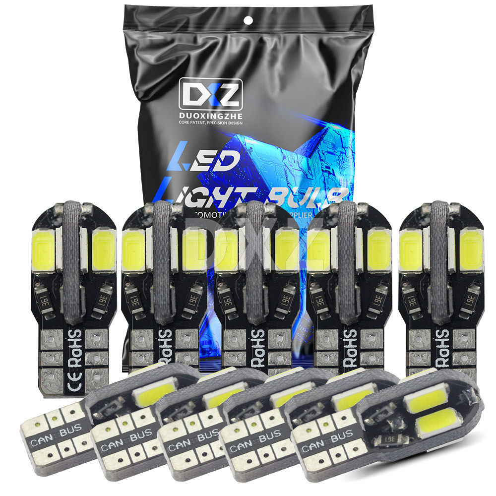 新款canbus 解码t10 5630/5730 8smd 示宽灯 牌照灯 汽车led灯泡