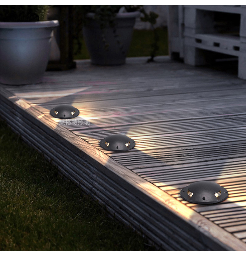 led透光灯地埋灯户外防水嵌入式侧发光埋地灯一透光二透光四透光