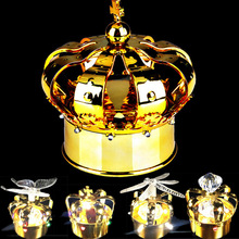 14 Flaring LED Golden Crown Wine Bottle Covers Sparkling跨境