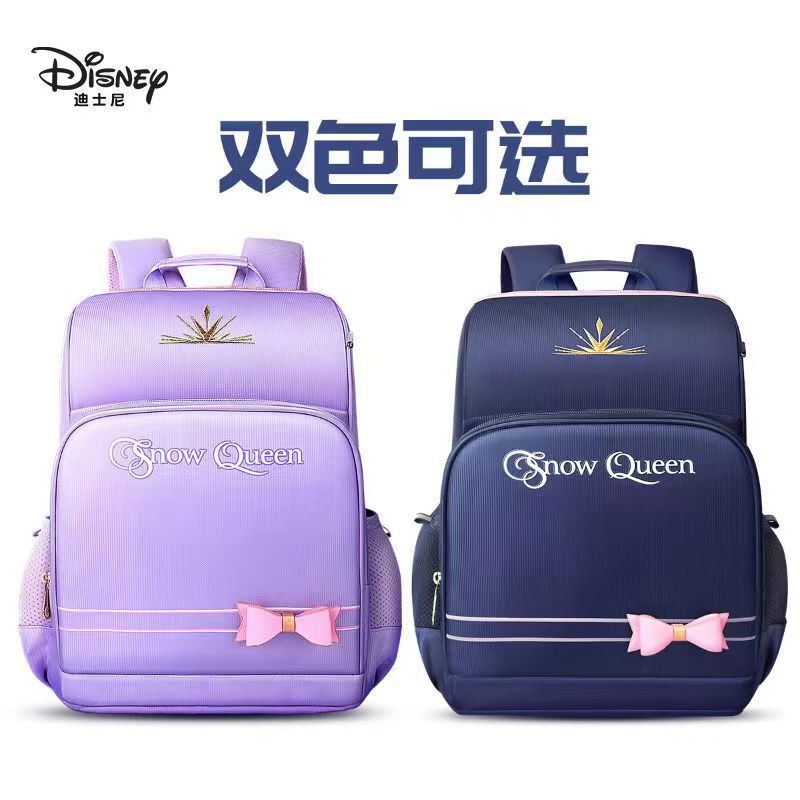 Large Capacity Girl Schoolbag Cartoon Disney Ice and Snow Series College Style Fashion Children Backpack for Elementary School Students