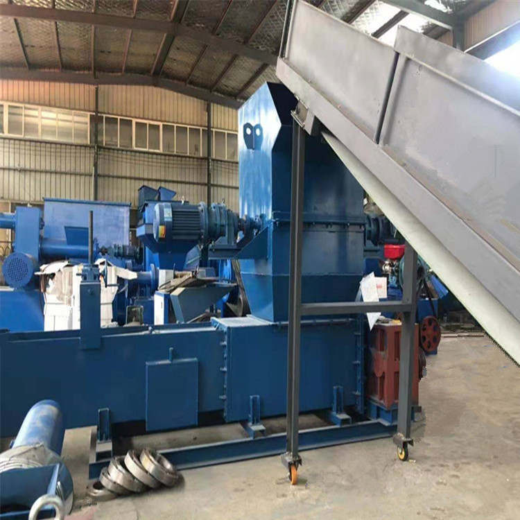 废旧泡沫冷压机 新款泡沫压块自动上料机 泡沫破碎压缩输送设备