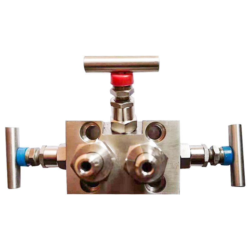 压力变送器304不锈钢仪表三阀组 三通式高温高压一体化三阀组