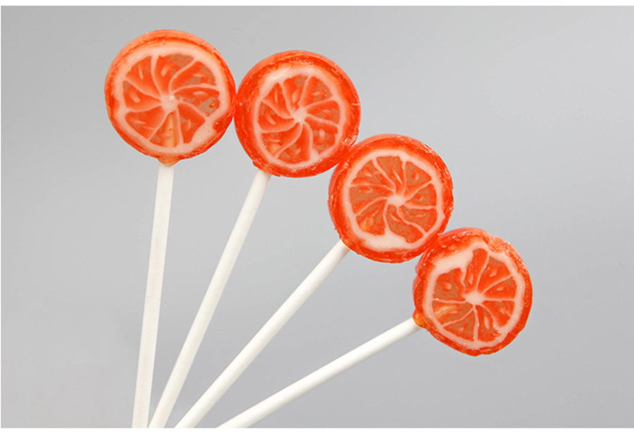 棒棒堂 黄色桔子 1公斤(整包) 水果星空棒棒糖 喜糖零食