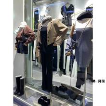 韩国服装店模特道具女装橱窗展示架全身平胸直角肩平肩人偶模特架