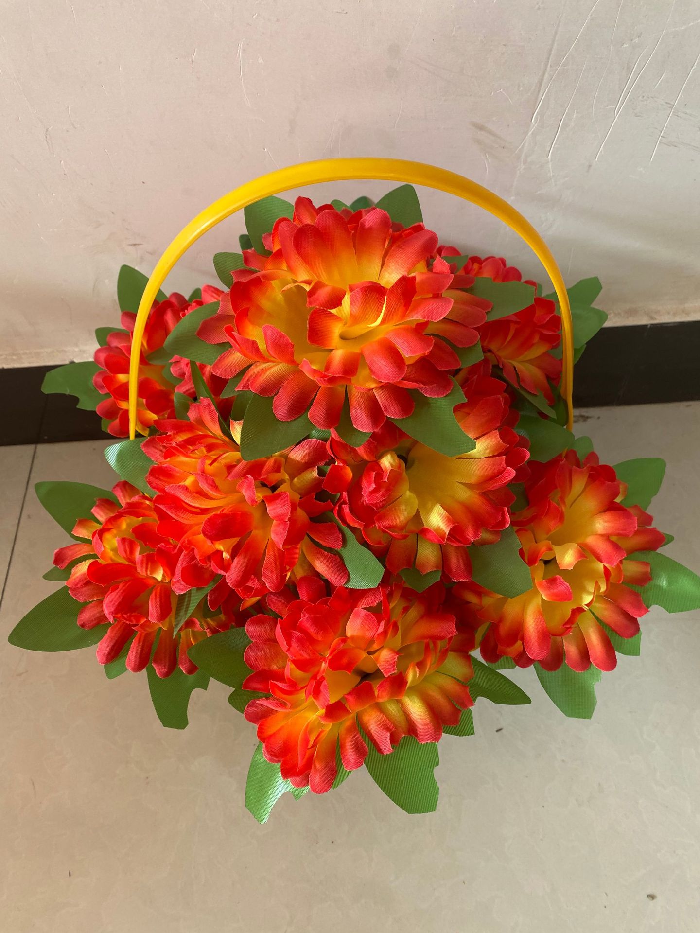 清明节花祭祀用品花篮墓碑前摆花扫墓花塑料花上坟花盆花绢花批发