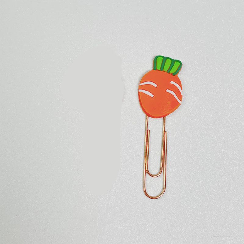 Creative Cartoon Clip Wholesale Cute Bookmarks Metal Paper Clip Student Gift Rose Gold Shaped Paper Clip