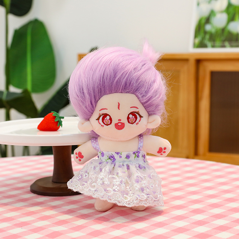 Internet Celebrity Fried Wool Cotton Baby Doll Girlish Doll Dress up Doll Plush Toy Children Dress up Doll