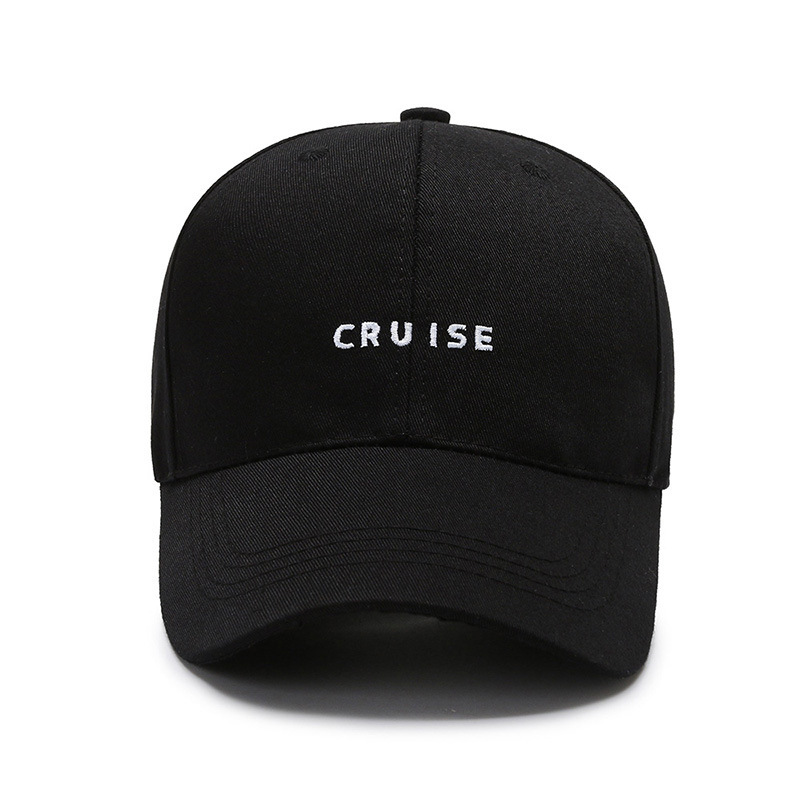 Hat Female Spring and Autumn New Cruise Men's Sun Hats Sunshade Baseball Cap Outdoor Leisure Embroidered Peaked Cap