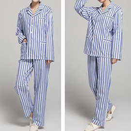 棉手术病号服睡衣条纹长袖病人服病员大码住院术后护理服患者服