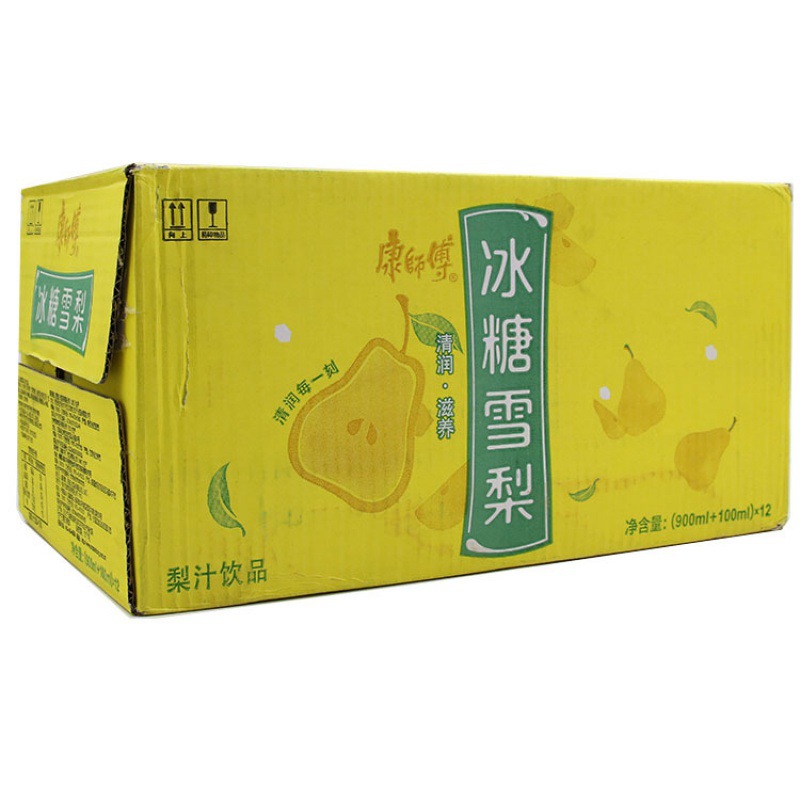 康师傅冰糖雪梨 大瓶装梨汁饮料夏季果味饮品1l*12瓶