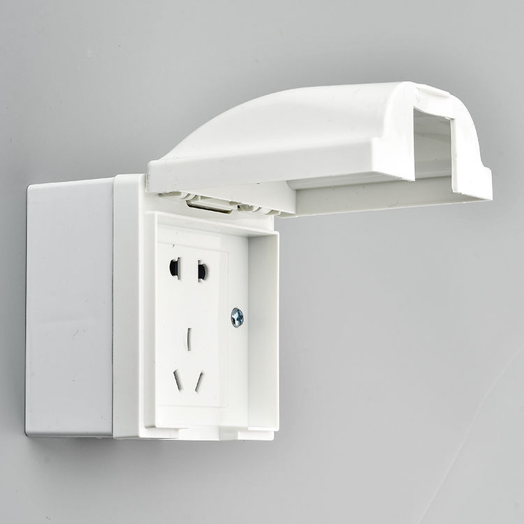 明装防水插座 明装防水盒 防溅水浴室屋檐车棚防水插座10a暗装