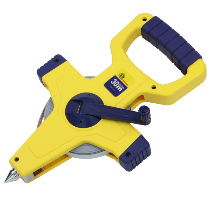 长城精工50米钢卷尺100米大钢尺30m防水手提刚盘尺耐磨工程架尺子