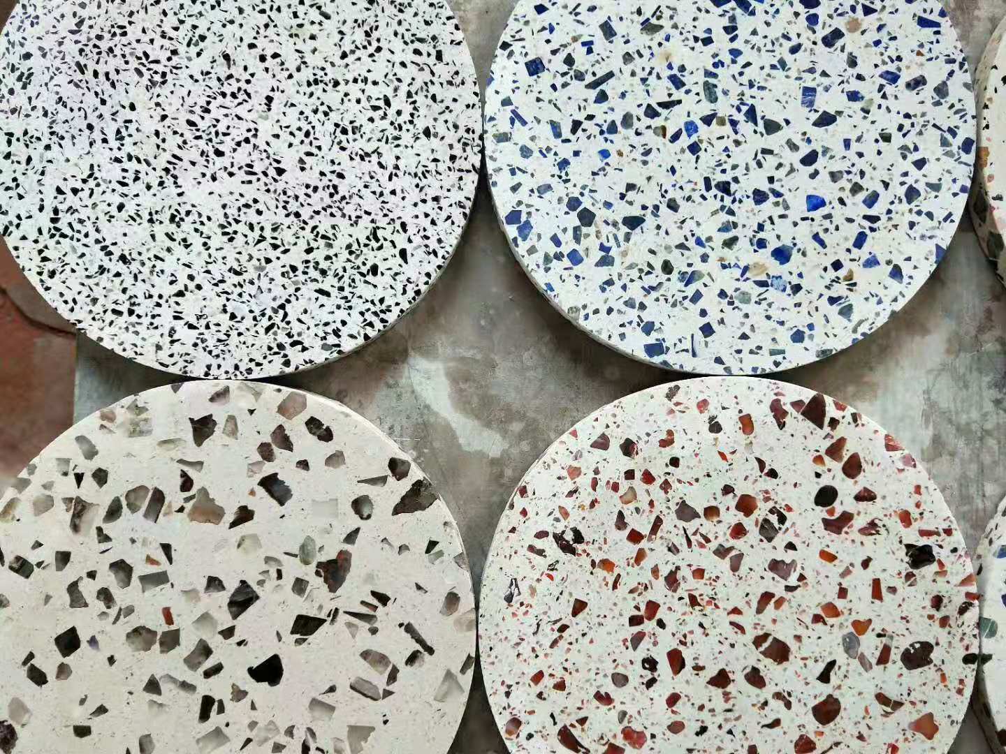 白色水磨石子五彩石子水磨石子灰色石子水磨石 水磨石骨料