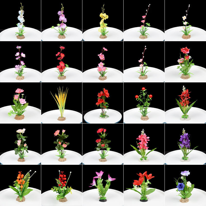 酒店意境菜品冷菜盘饰餐饮刺身摆盘装饰花草创意小摆件寿司点缀花