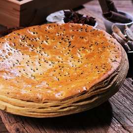 岐山油酥锅盔西安特产小吃真空袋装即食制作陕西宝鸡锅盔饼