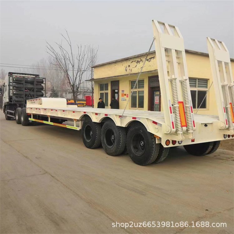 大型机械运输拖板车生产大件运输车身低载货能力强特种低平板出口
