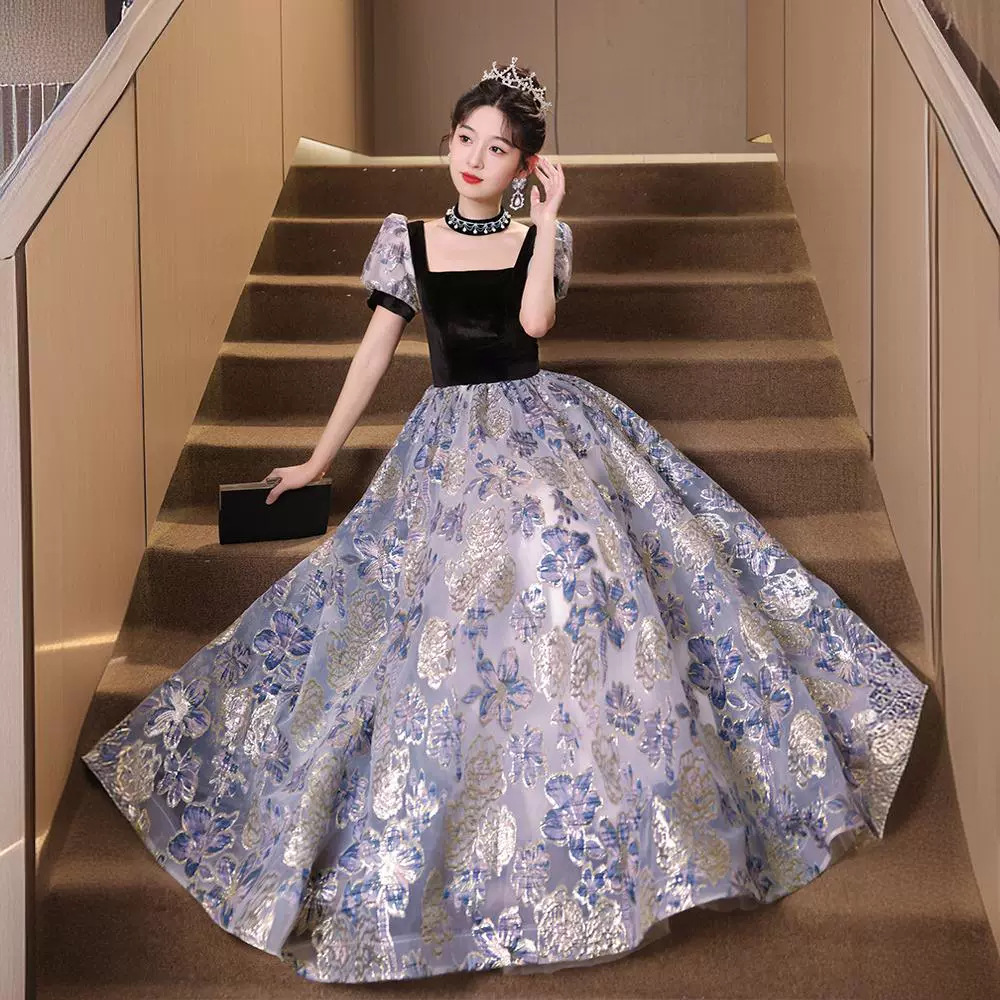 成人礼晚礼服裙女2024新款法式毕业高端小众轻奢高级感主持人宴会