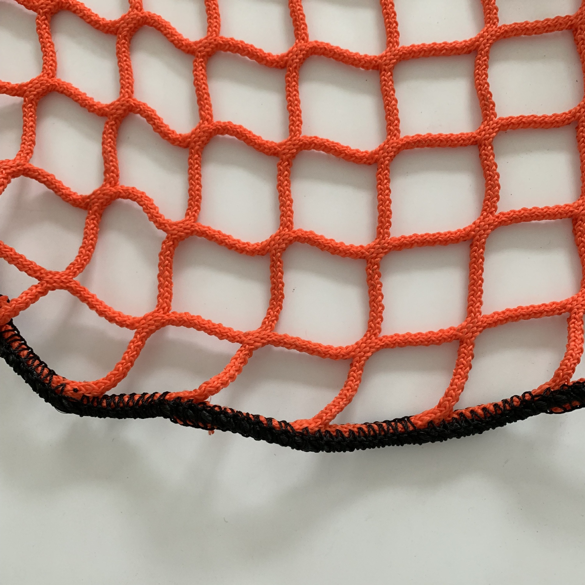 橙色pp无结聚丙烯拖车网安全防护防坠网双针床网 ce认证