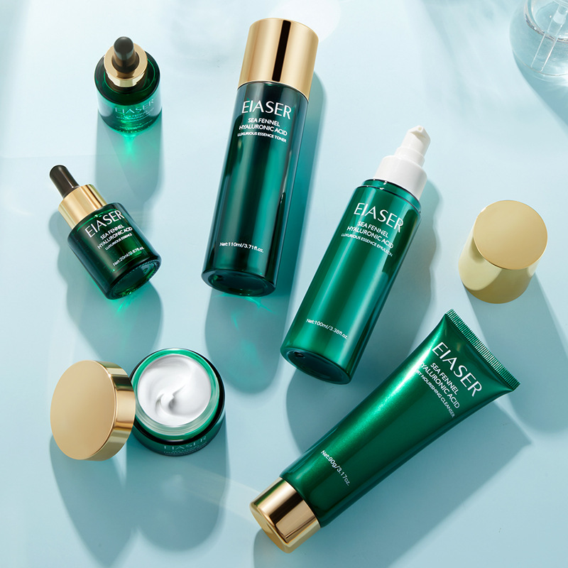 伊夏海茴香玻尿酸奢宠六件套 抗初老清爽水乳护肤套盒夏季直播款