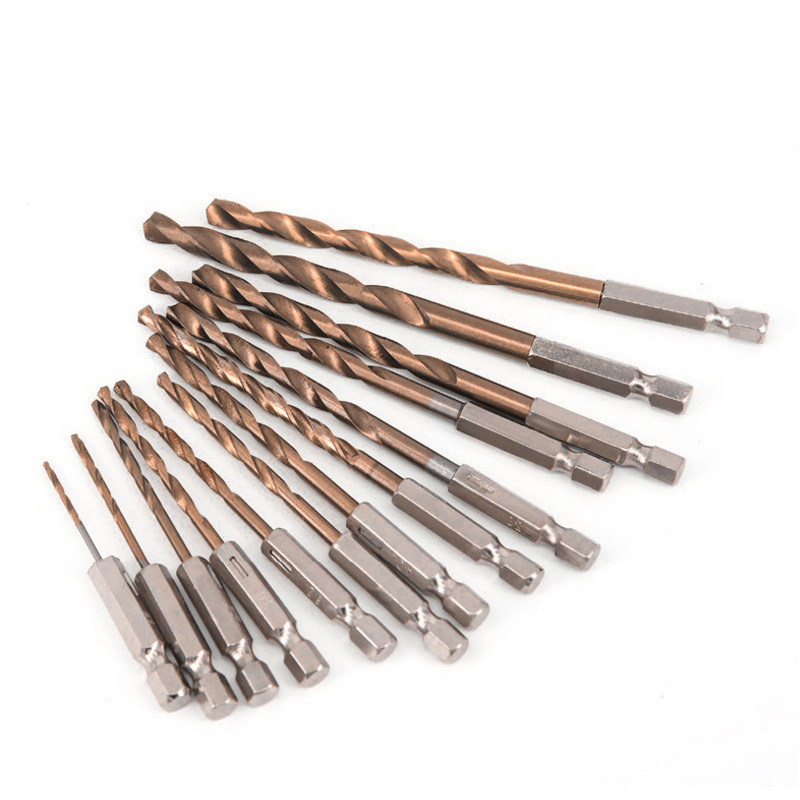 六角柄钻头麻花钻头电动螺丝刀钻头电起子电批钻头木材塑料镀钛钻