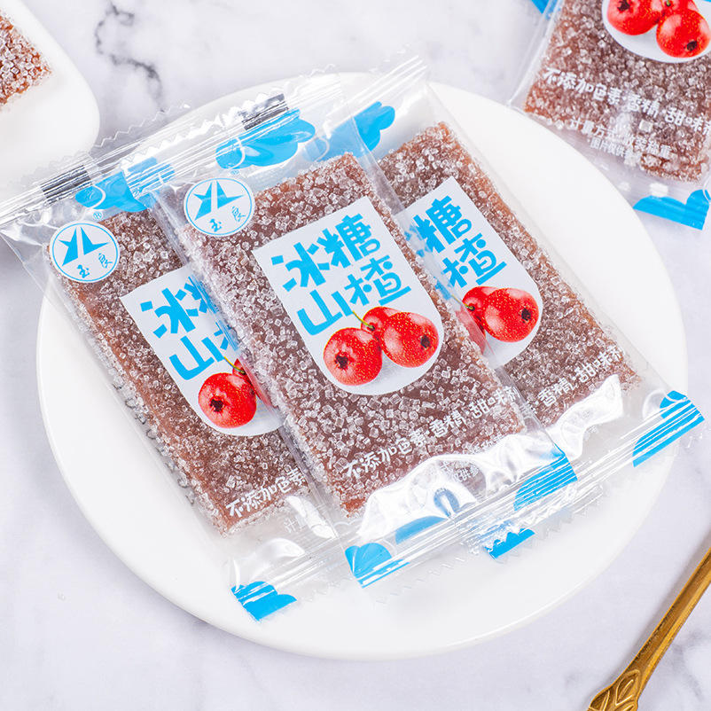 独立包装雪花片冰糖山楂片雪花山楂山楂饼山楂零食