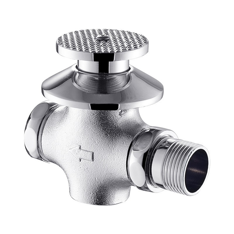 全铜脚踏式大便暗装冲洗阀阀芯厕所手按式阀蹲便器冲水阀配件批发