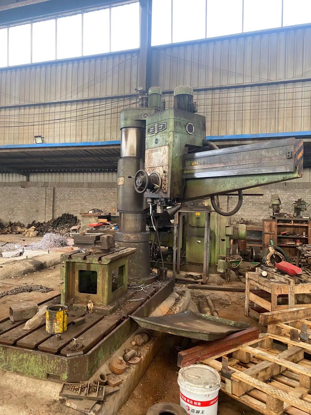 好机会二手机床车床摇臂钻床z3050厂位试车提货中捷钻镗床厂