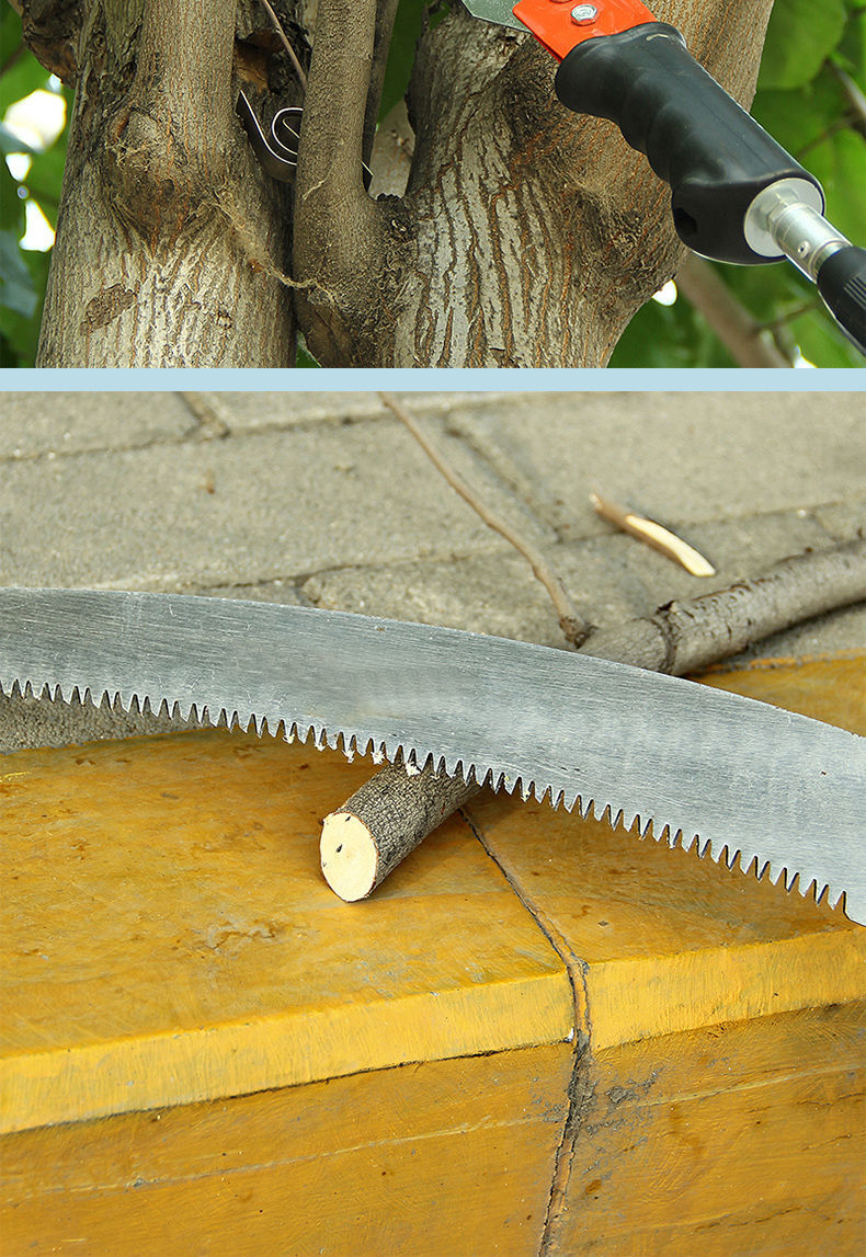 不锈钢伸缩高枝锯园林果树锯子园艺锯加长杆高空锯树枝修树锯子