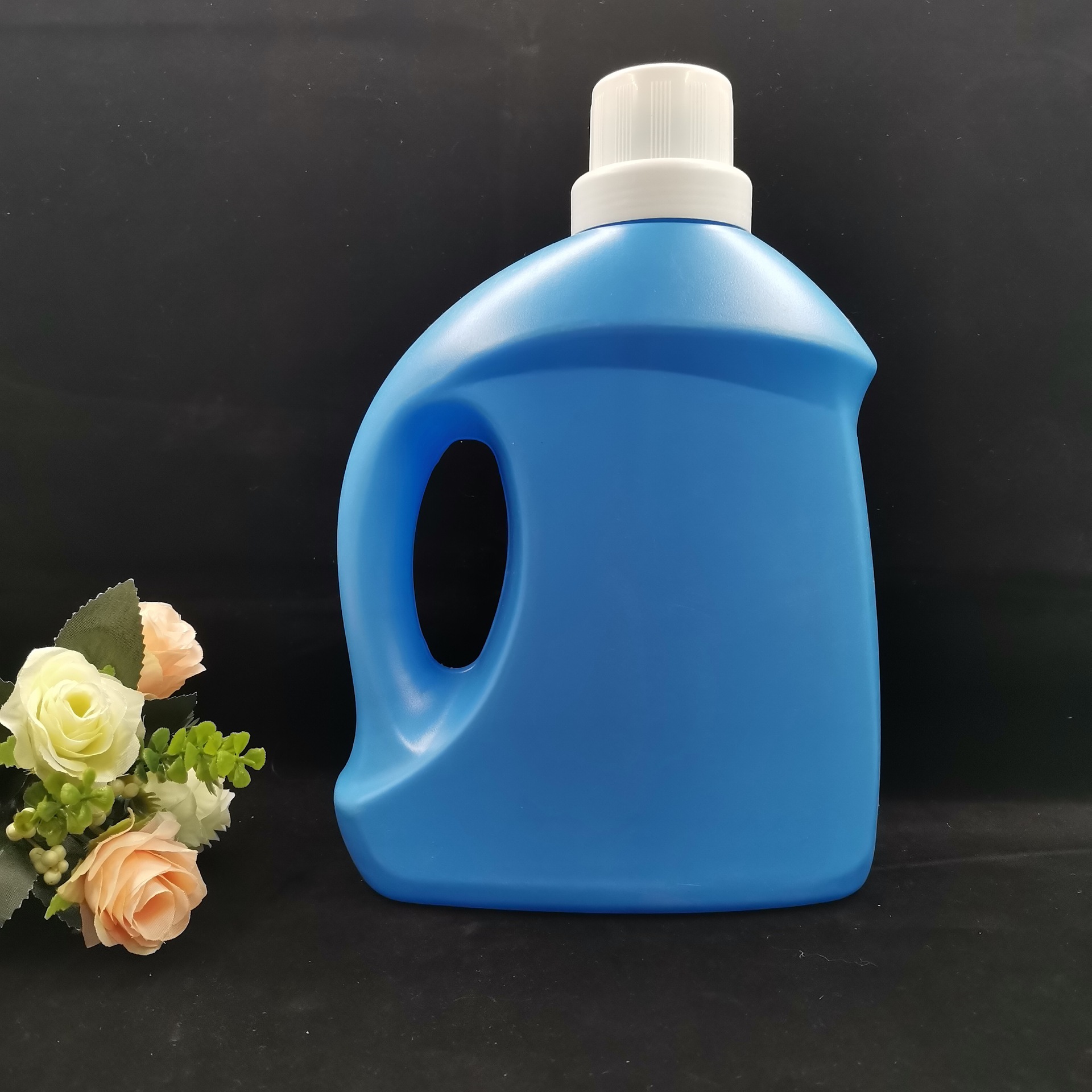 2升3升洗衣液瓶蓝色pe塑料洗衣液替换装瓶泡泡水瓶柔顺剂洗调剂桶