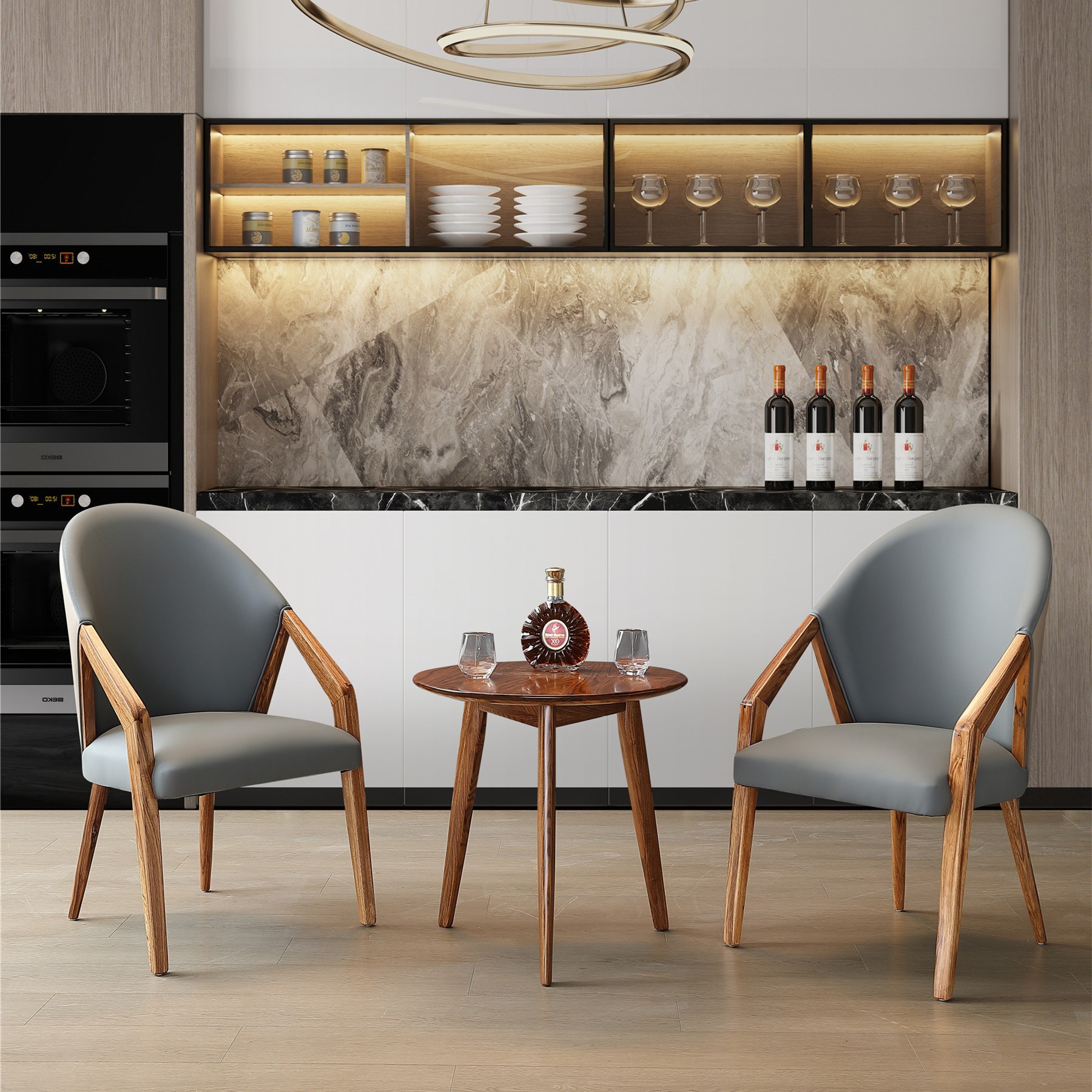 餐厅成人木骨架客厅文艺现代简约餐椅白蜡木乌金木高档轻奢椅子