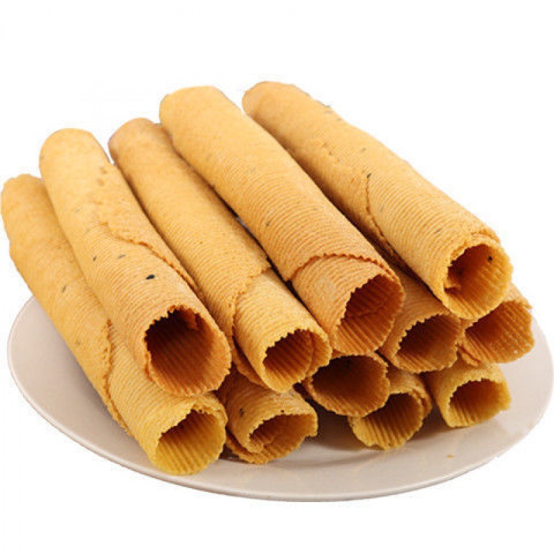 新鲜手工蛋卷酥脆传统儿时零食小吃休闲食品早餐黑芝麻奶油鸡蛋卷