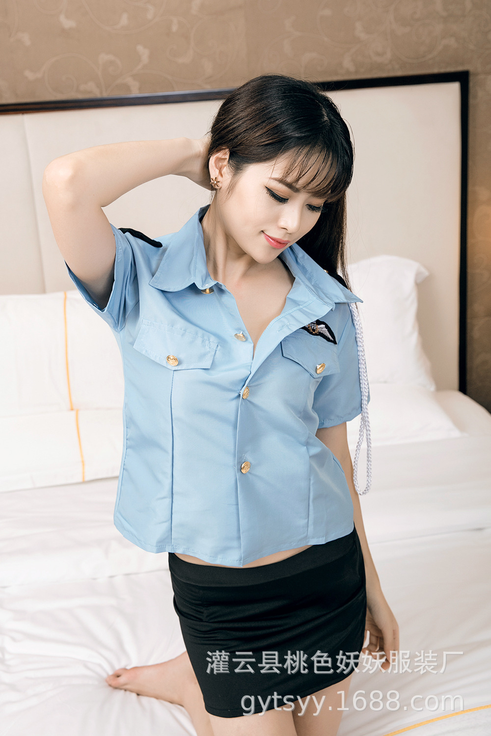 外贸夜店派对演出服角色扮演ktv女警情趣内衣张柏芝同款制服套装