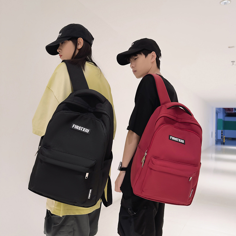 Backpack New Schoolbag Female College Student Simple and Lightweight High School Student Bag