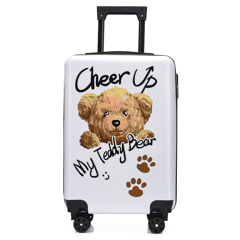 Cartoon Children's Trolley Case 3d 3d Cute Animal Student Luggage 18-Inch Universal Wheel Suitcase Printable