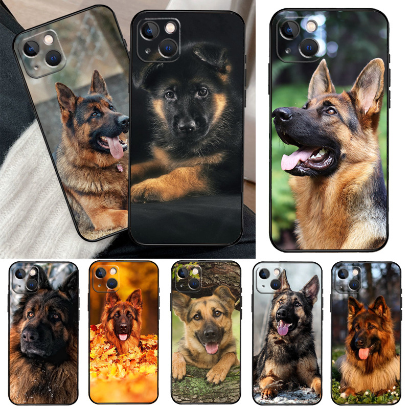 适用苹果手机壳德国牧羊犬外壳iPhone 13 12 11 Pro Max Mini XR