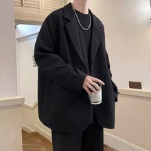 男装dk休闲西装外套男春秋款痞帅高级感oversize西服上衣一件代发