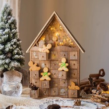 礼品小屋抽屉房子抽奖糖果屋灯箱圣诞礼物盒子摆件创意