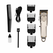 旭科电动理发器家用发廊油头剪镜面电镀机身理发剪USB充电剪发器