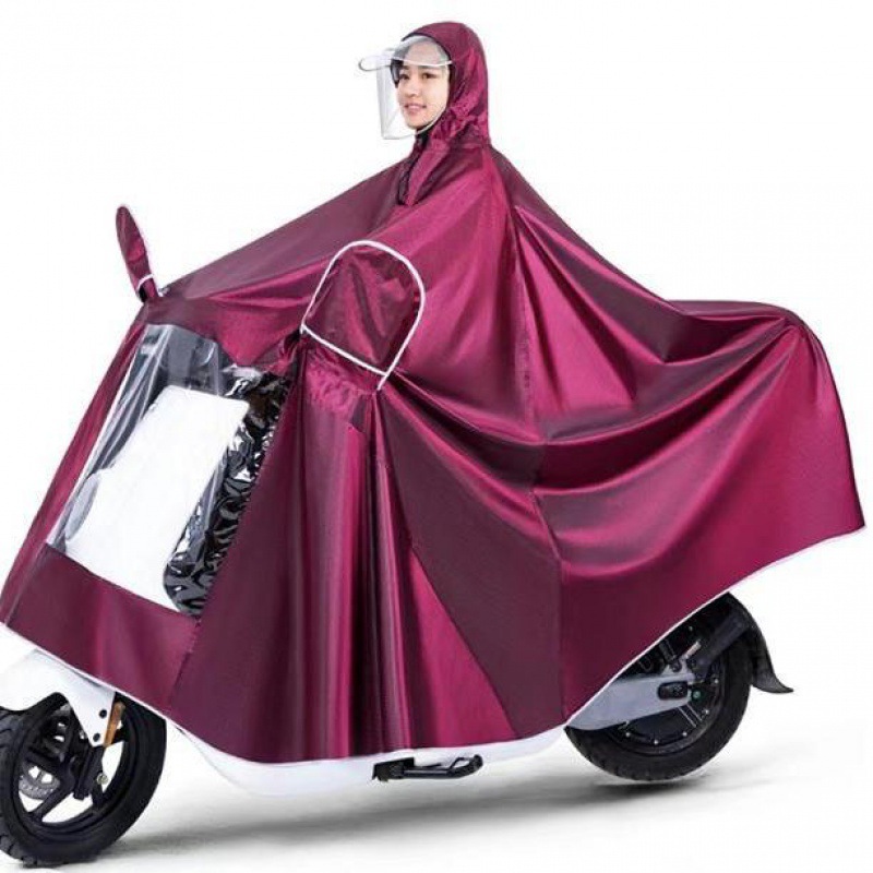 Electric Bike Raincoat Single Double Poncho Motorcycle Rain Mask plus-Sized Thickened Adult Men Women Rain Gear Wholesale
