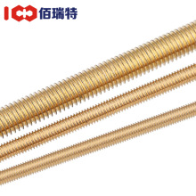 促 铜丝杆直纹牙棒1米长黄铜牙条铜全牙螺杆螺丝杆双头螺丝M2M4M6
