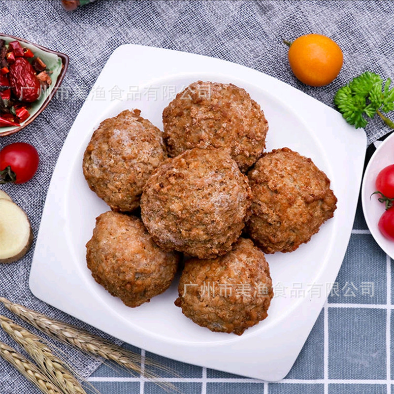 红烧狮子头圆子熟食卤味半成品小吃食品即食熟 猪肉丸子2.5kg*4包