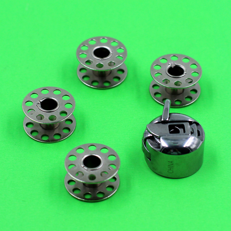 老式家用缝纫机1个梭壳4个梭芯梭心套蜜蜂蝴蝶脚踩家用缝纫机通用