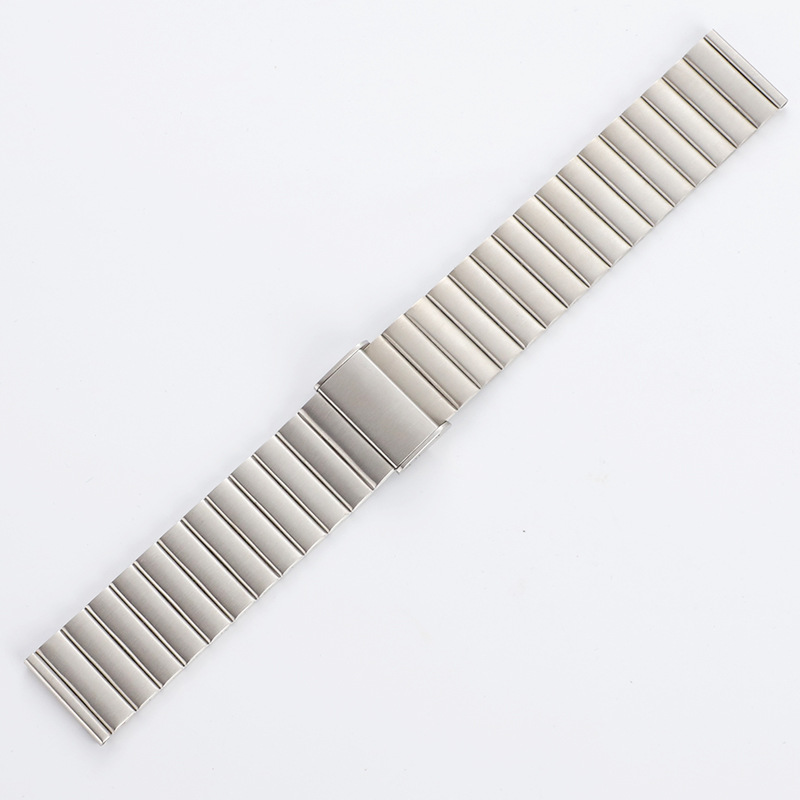 304 Stainless Steel Watch Strap Three Beads Watch Strap Metal Bamboo Watch Piece with Smart Watch Universal Accessories