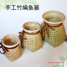 采茶叶的篮子采茶装备摘茶叶背篓竹篮子腰篓采茶筐鱼篓箩筐框