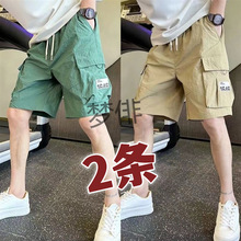 夏季薄款速干工装短裤男五分裤休闲宽松外穿裤衩冰丝潮流男士中裤