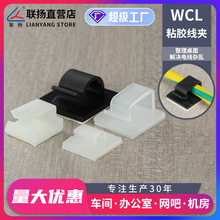 联扬 WCL粘式固定座尼龙束线扣行车记录仪线卡塑料理线夹XK黑白